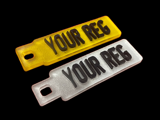 Personalised 4D Number Plate Keyring - UMR Accessories